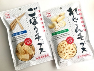 おやつで手軽に食物繊維を！カルディのサクサクおいしい「ごぼう＆れんこん」チップス