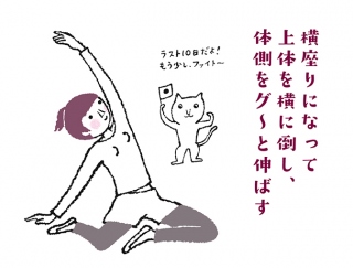 【今日のねこストレッチ】魅惑のボディへ！美しいボディラインをつくるポーズ