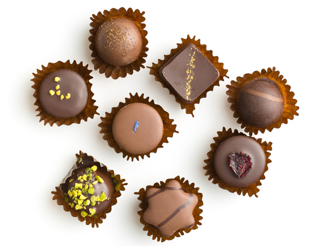 チョコレート数種類の集合