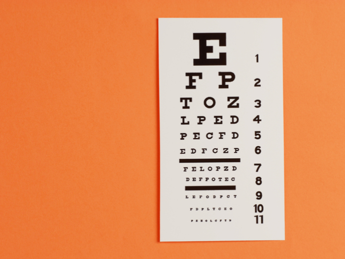 視力検査のポスター