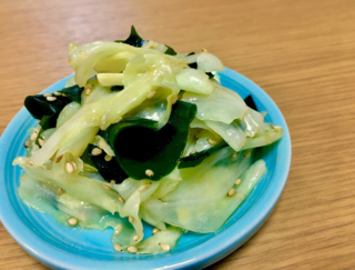 包丁＆コンロを使わず超簡単♪「わかめとキャベツのナムル」#今日の作り置き