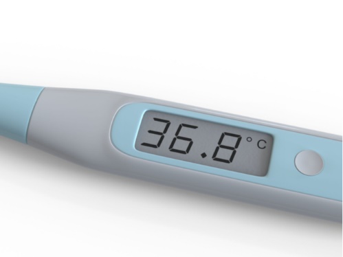 36.8 ℃を示した体温計