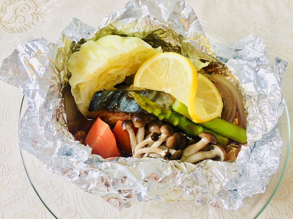 野菜と魚が一緒にとれる さわらと春野菜のホイル焼き オイスターレモンソース 今日の作り置き ダイエット フィットネス ヘルスケアのことならfytte フィッテ