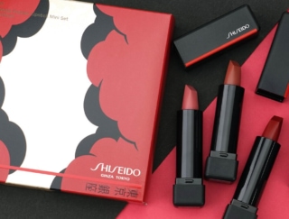 SHISEIDO クリスマスコフレ2020《モダンマットパウダーリップスティック ミニセット リミテッド エディション》をレビュー！