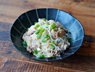 満足感抜群でダイエット中にうれしい！ 「しらたきと豚肉のたらこ炒め」 #今日の作り置き