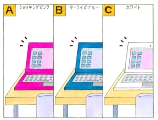 【心理テスト】あなたが使いたいと思うパソコンの色は、次のうちどれ？