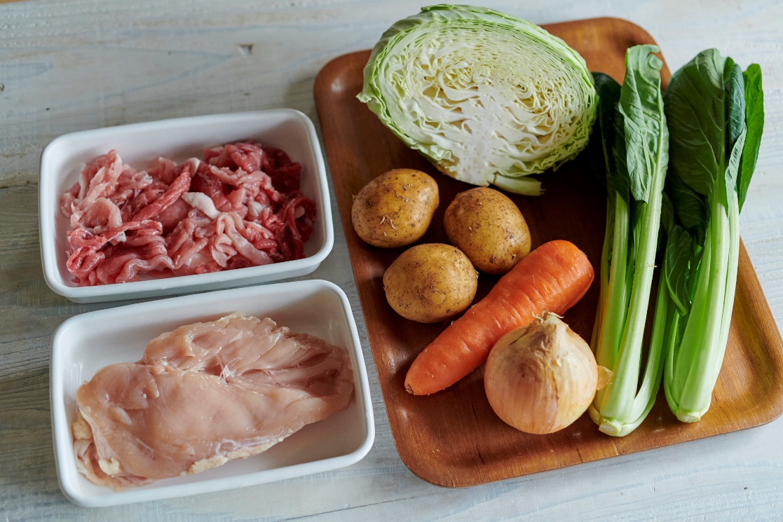冷蔵庫にあると便利や肉と野菜