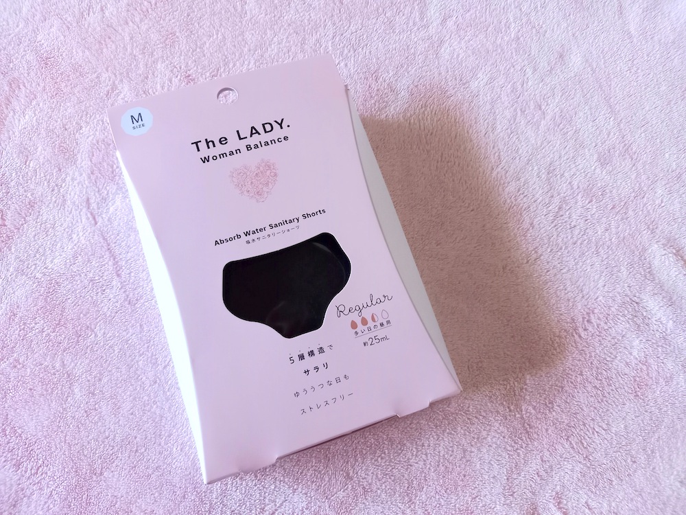 The LADY.の吸水サニタリーショーツパッケージ