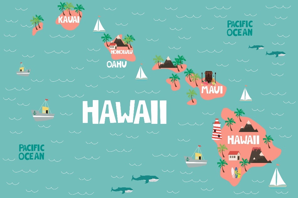 ハワイ島地図画像
