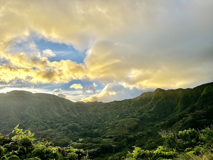 ハワイの山々