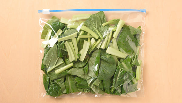 小松菜の冷凍＆冷蔵保存