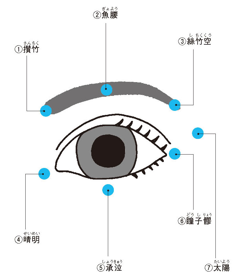 目のツボ