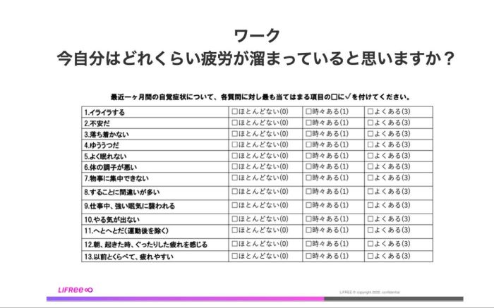 チェック項目