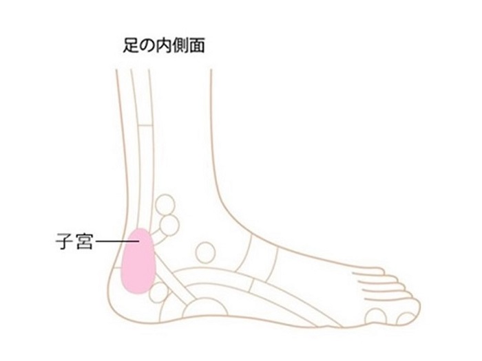 かかとの内側ゾーン画像