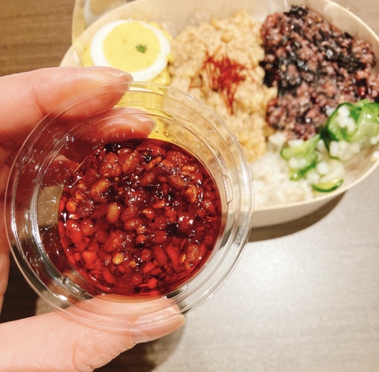もち麦ラー油 