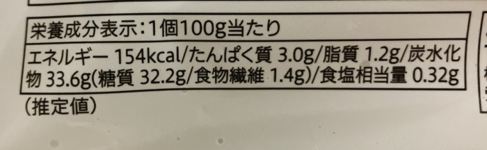 栄養成分表示