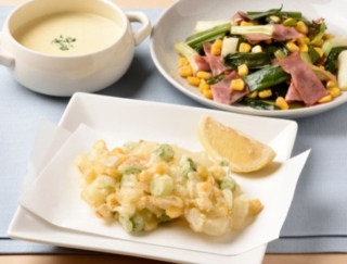 ［とうもろこしの無限レシピ］天ぷら、スープ、炒め物で味わう！