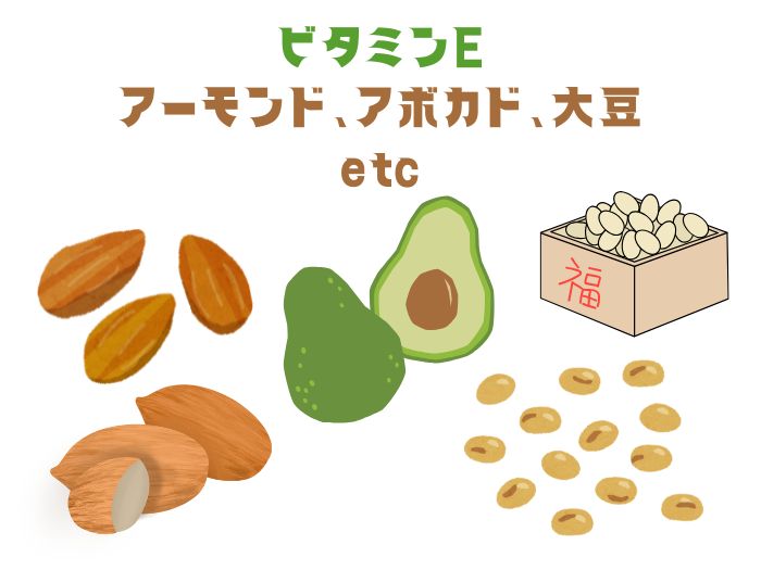 ビタミンE 食材のイラスト