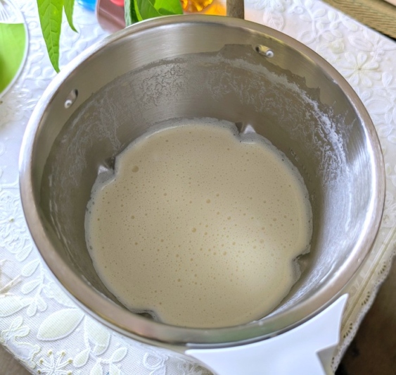 完成した完全豆乳