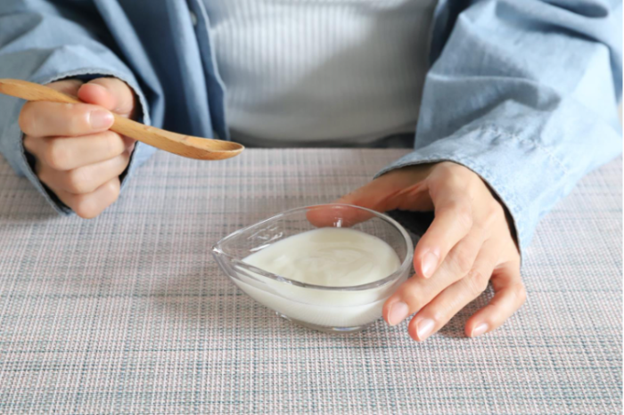 食べきりサイズ量のヨーグルト