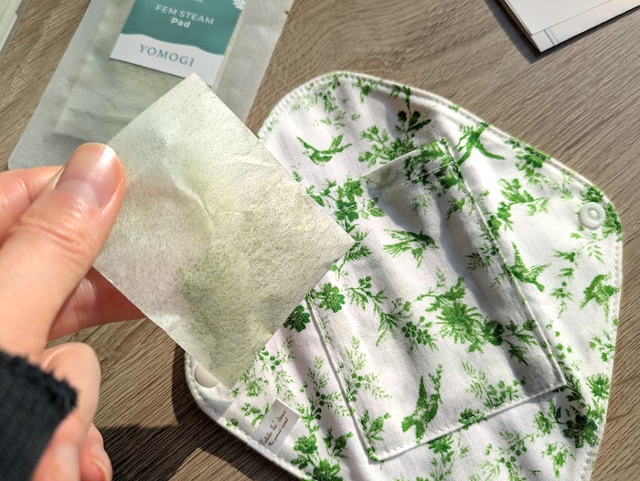 プティラケアの布ナプキンとスヨモギのスチームパッド