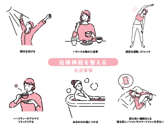 自律神経を整えるイメージイラスト