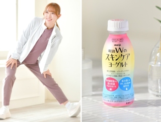 【陸上界の“走れるビューティー”山本有真選手のキレイの秘訣】気になる肌の乾燥対策に「明治Wのスキンケアヨーグルト」を習慣化中！