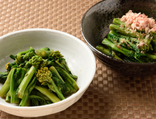 菜の花の簡単レシピ!定番おひたしと手軽に作れるからしあえ2選