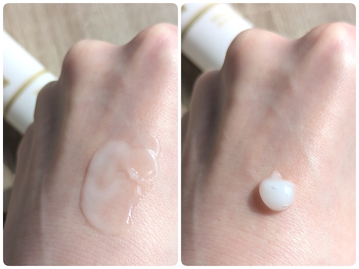 薬用イビサクリームのテクスチャー