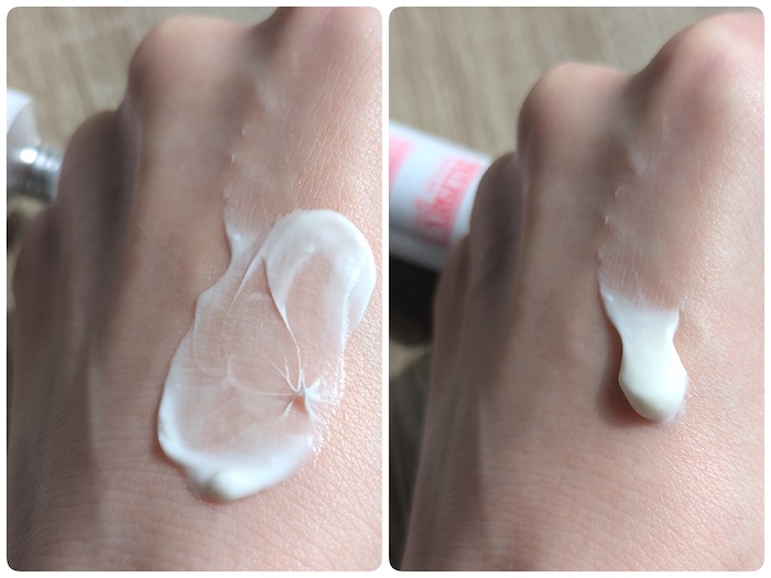 デリケートハイジーンクリームのテクスチャー