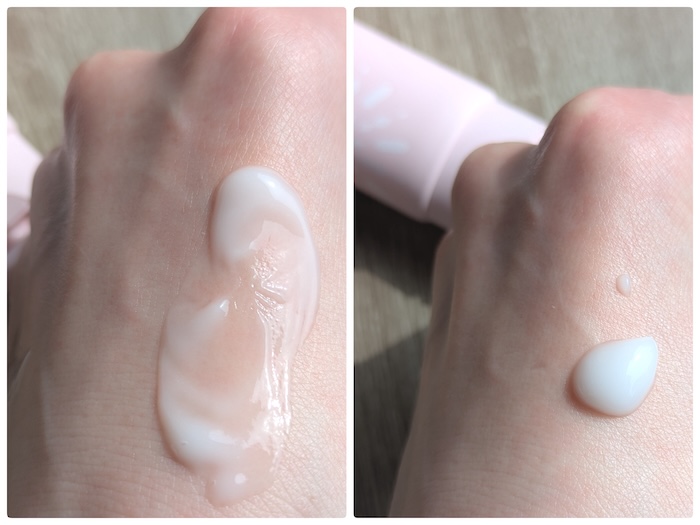 デリケート保湿クリームのテクスチャー