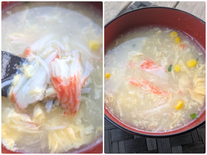 カニカマ入り中華スープ