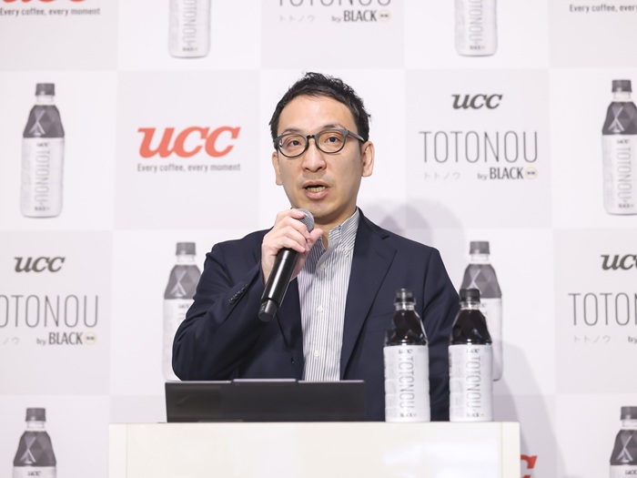 UCC上島珈琲「TOTONOU by BLACK無糖」新製品発表会