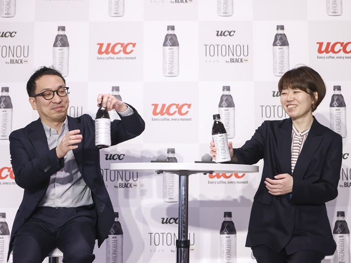 UCC上島珈琲「TOTONOU by BLACK無糖」新製品発表会
