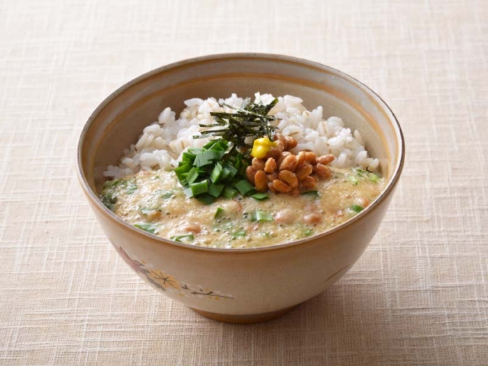 もち麦ごはん × 納豆