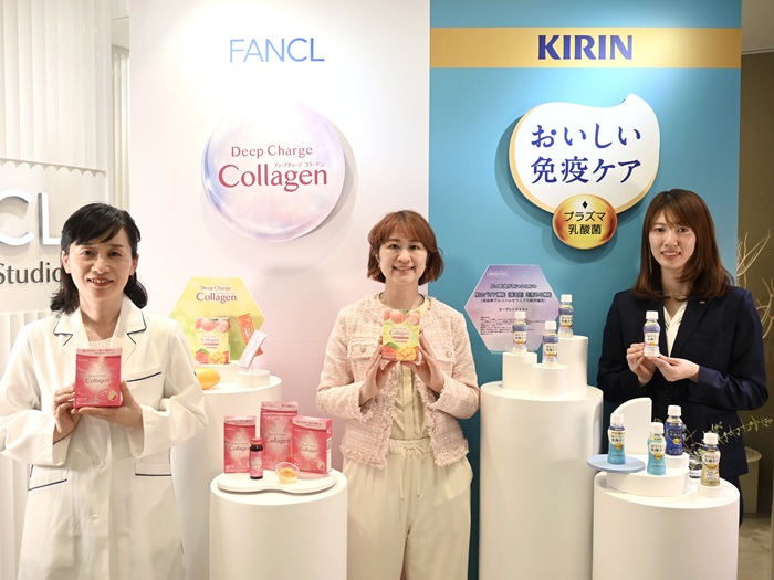 ファンケルとキリンによる「新商品合同発表会」
