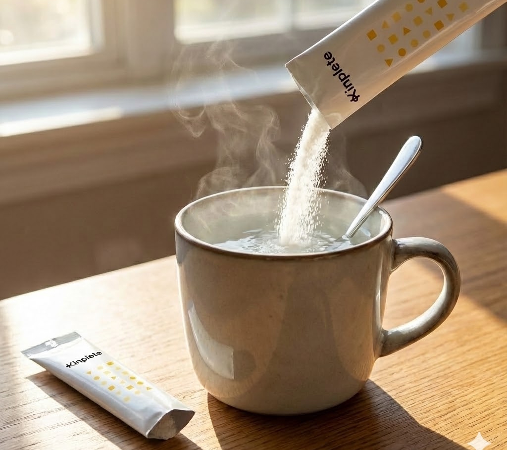 キンプリートを白湯に入れる