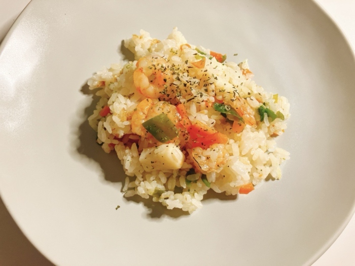 炊飯器でピラフ