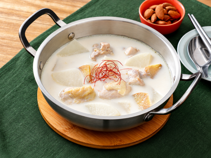 アーモンドミルク参鶏湯