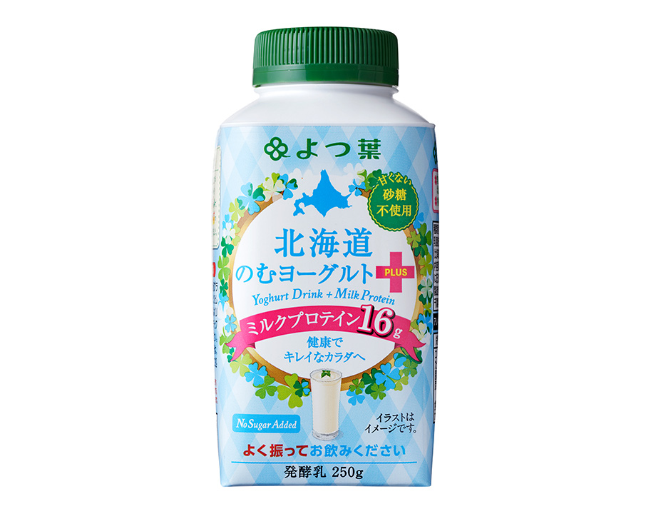 よつ葉 北海道のむヨーグルト＋(プラス)ミルクプロテイン 砂糖不使用