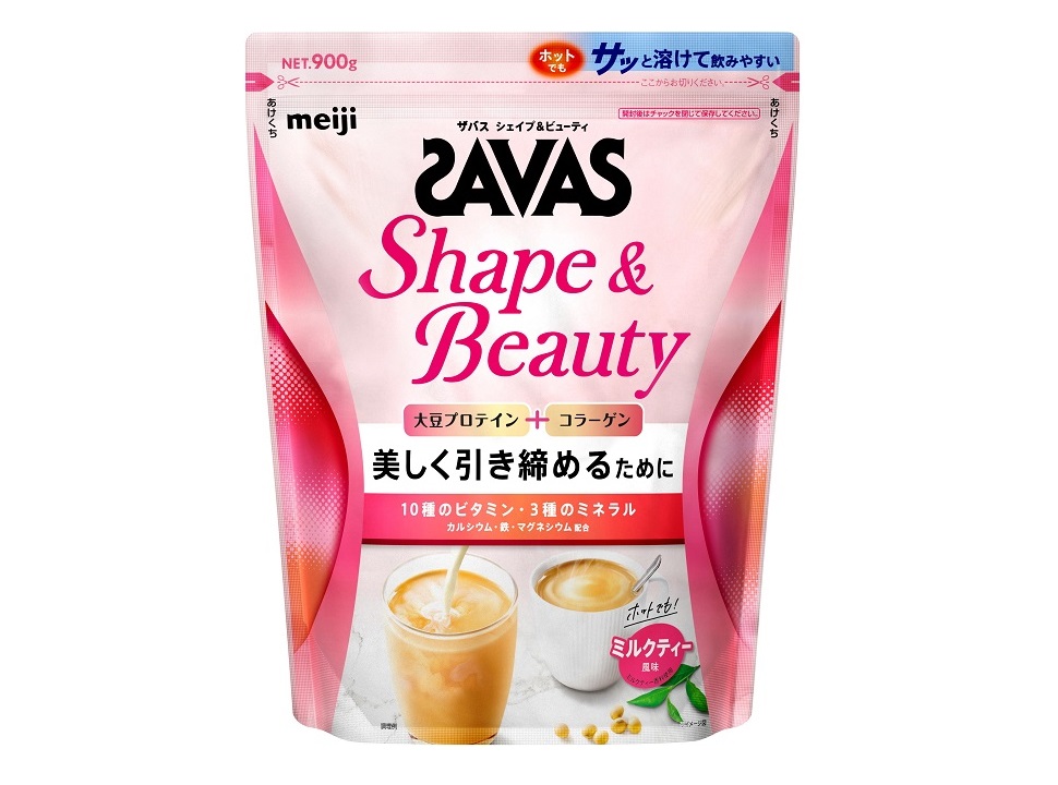 ザバス シェイプ＆ビューティ ミルクティー風味 900g 