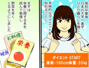 カット野菜を1袋丸ごと使用。レモンのさわやかさと高たんぱく・低脂肪のたらのうまみでムリなく食べられ、ビタミンCの補給に役立ちます。 ■材料(1人分)■ 生たら:1切れ エリンギ:1本 レモン:1/2個 野菜炒め用カット野菜:1袋(250 g) A:顆粒和風だしの素:小さじ1 酒:大さじ1 みりん:大さじ1/2 塩麹:大さじ2 ■つくり方■ (1)生たらは2~3等分に切る。エリンギは縦6等分に切る。レモンは飾り用に3~4枚輪切りにし、残りは果汁をしぼる。 (2)鍋に水2カップとAを入れて火にかけ、煮立ったら、野菜炒め用カット野菜、エリンギ、生たらを入れ、レモン汁を加える。具に火が通ったら、最後に輪切りのレモンをのせる。 次回はキヨノさんの運動法をご紹介します。 イラスト/上田耀子