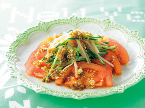 トマトの中華風サラダの完成イメージ
