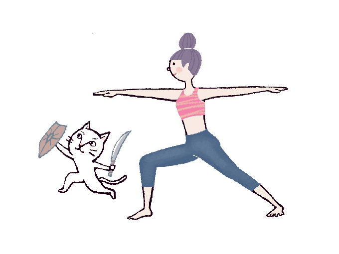 美脚ポーズ でタイツの似合うすっきり脚をゲット 今日のねこヨガ ダイエット フィットネス ヘルスケアのことならfytte フィッテ