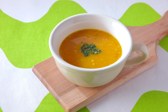食べるかぼちゃの和だしスープ