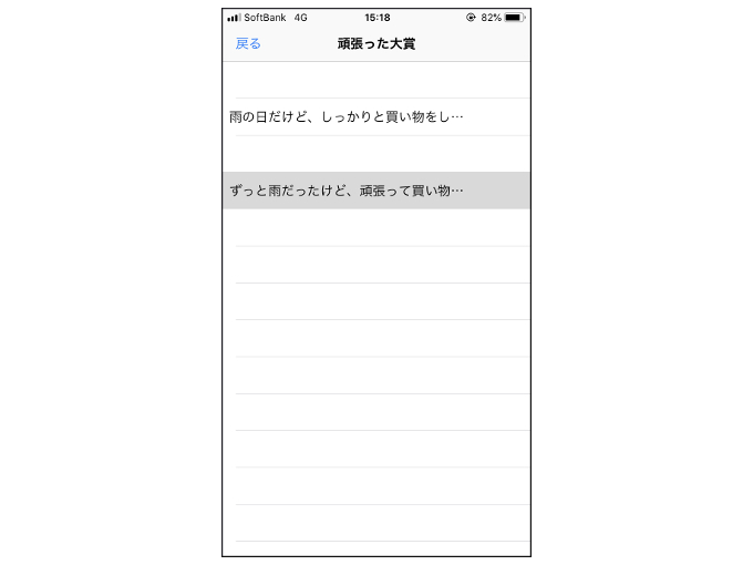 「頑張った大賞」を表示した画像