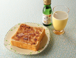 MCTオイルを使った朝食シーン