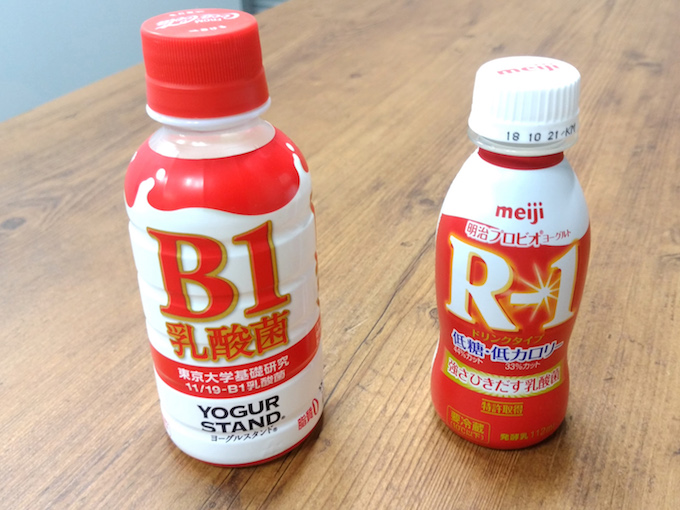 B-1乳酸菌とR-1飲料