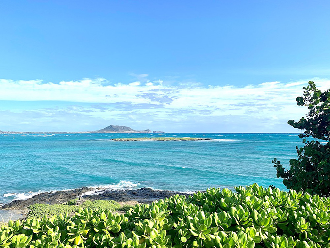 ハワイの美しい海と空