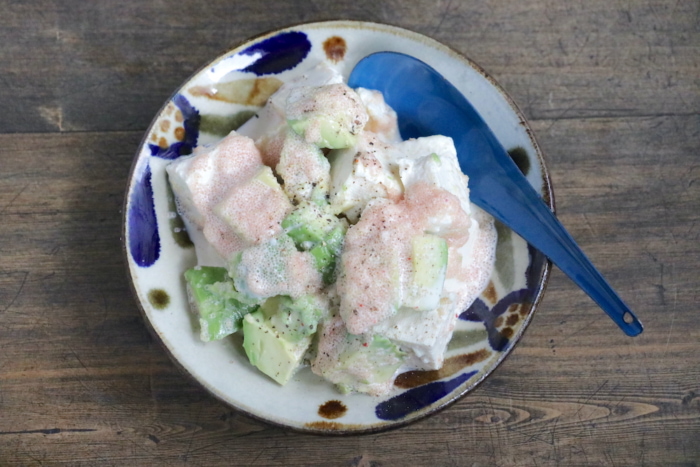 アボカドで腸活朝ご飯 混ぜるだけ簡単 デリ風 豆腐とアボカドの明太マヨ ダイエット フィットネス ヘルスケアのことならfytte フィッテ